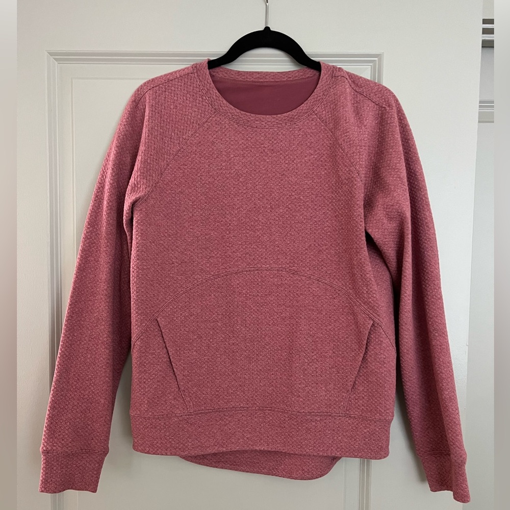 Lululemon mauve quilted sweatshirt